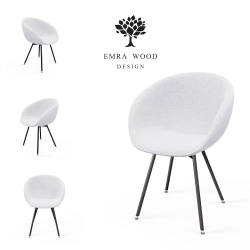 Krzesło KR-501 Ruby Kolory Tkanina Abriamo 05 Boucle Design Italia 2025-2030